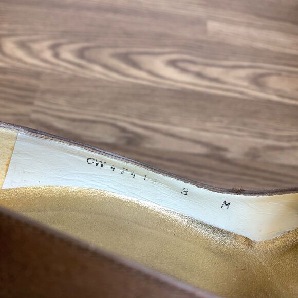 Stuart Weitzman Womes Size 8M Bowden Amaretto Open Toe Espadrille Wedge - Picture 8 of 9